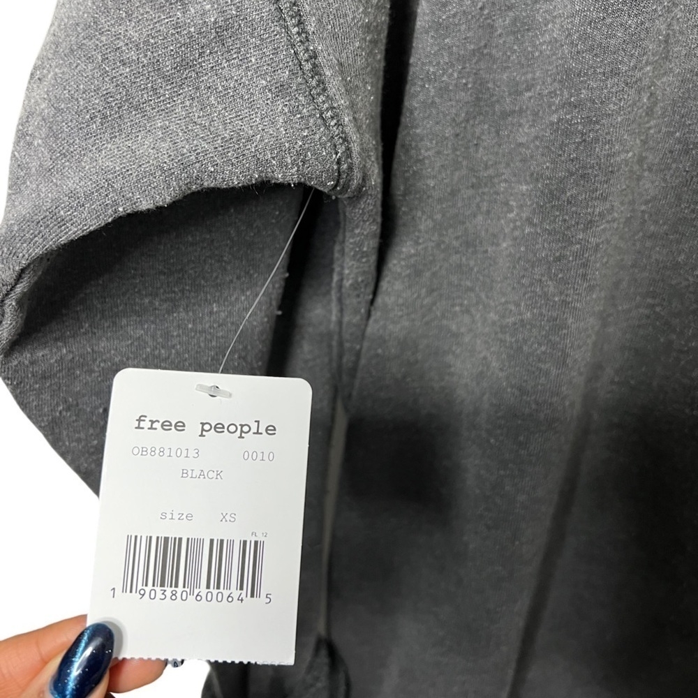 Free People Oversized Too Easy Tunic Sweatshirt Size XS - Picture 7 of 7
